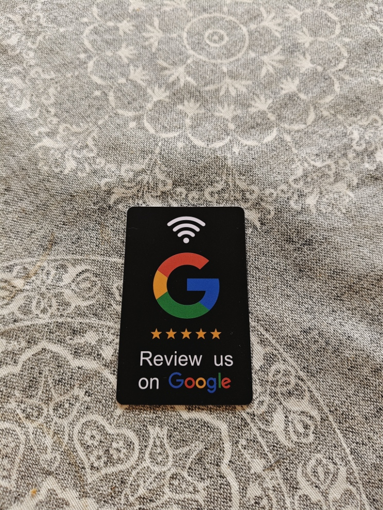 Tarjeta NFC de reseñas de Google Maps