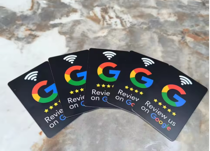 Tarjeta NFC de reseñas de Google Maps