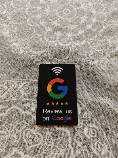 Tarjeta NFC de reseñas de Google Maps